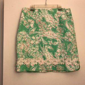 Size 6 Lilly Pulitzer Crab Skirt